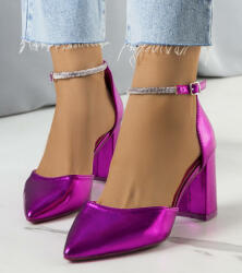 Gemre Rózsaszín cipők cirkóniákkal Leighton - 37