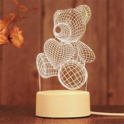 Somogyi Elektronic & MARKER® 3D LED szerelem fény | LEDLOVE Medve