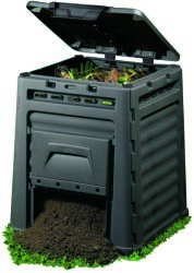 Keter Ladă compost grădină Keter Eco negru, 320 l, 65 x 65 x 75 cm Compostator