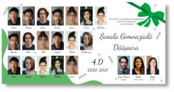 Personal Banner pentru absolvire cu fotografii - Simply Dimensiunea bannerului: 130 x 65 cm