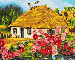 Ideyka Set pictura pe numere, cu sasiu, Viata la tara - Yaroslav Chizhevsky, 40x50 cm (KHO2286) Carte de colorat