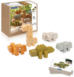 Guidecraft Snap Block Animals, blocuri de constructie din lemn, Guidecraft (G2061)