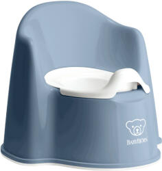 BabyBjörn - Olita cu protectie spate Potty Chair Deep blue/White (055269A) - drool Olita