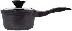 BFYH Oala din aluminiu cu interior marmorat cu coada si capac din sticla termorezistenta, 1.5L, 55872-16 (BFYH-59)