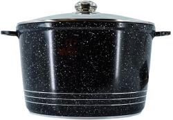 BFYH Oala din aluminiu cu interior marmorat cu capac de sticla termorezistenta, 6.2L Wellberg WB-005-24N (BFYH-58)