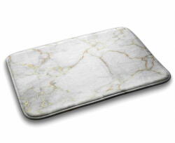 tulup. hu Fürdőszoba szőnyeg Fényes márvány 75x45 cm Fehér