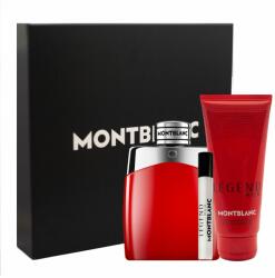 Mont Blanc Legend Red, SET: edp 100ml + edp 7, 5ml + tusfürdő gél 100ml férfi parfüm