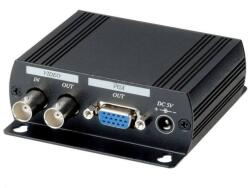  SC&T AD001H Videojel-VGA átalakító, kompozit, BNC bemenet, áthurkolt BNC kimenet (SC-T-AD001H)