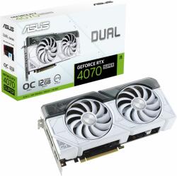 ASUS GeForce RTX 4070 SUPER DUAL OC White 12GB GDDR6X 192bit (DUAL-RTX4070S-O12G-WHITE/90YV0K84-M0NA00) Placa video