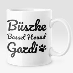 Büszke basset hound gazdi bögre (buszkebassethoundgazdi_bogre)