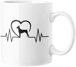 Dobermann heartbeat bögre (dobermann_heartbeat_bogre) - allatikiraly
