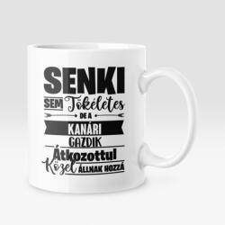  Senki sem tökéletes, de az kanári gazdik átkozottul közel állnak hozzá bögre (senkisem_kanari_bogre)