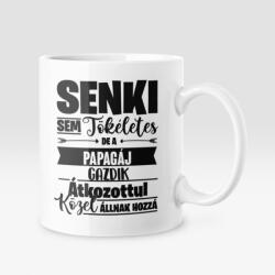 Senki sem tökéletes, de az papagáj gazdik átkozottul közel állnak hozzá bögre (senkisem_papagaj_bogre)
