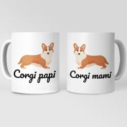  Corgi papi és mami páros bögre (corgi_papi_mami_paros_bogre)