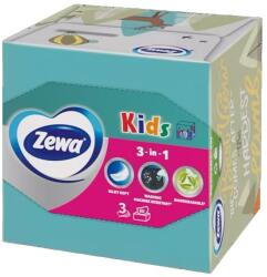 Zewa Papírzsebkendő ZEWA Kids 3 rétegű 60 darabos dobozos - papiriroszerplaza