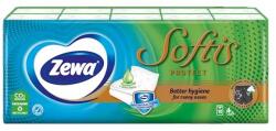 Zewa Papírzsebkendő ZEWA Softis Protect 4 rétegű 10x9 darabos - papiriroszerplaza