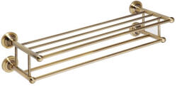Bemeta Törölközőtartó, Sapho BEMETA RETRO dupla polc bronz 144102257