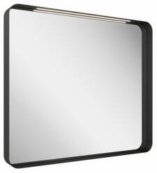 RAVAK Fürdőszoba tükör, Ravak Strip 500 Led világítással fekete (X000001569)