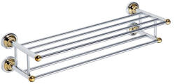Bemeta Törölközőtartó, Sapho BEMETA RETRO dupla polc króm arany 144202258