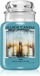 Village Candle Rain lumânare parfumată (Glass Lid) 602 g