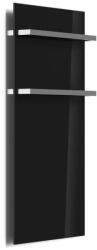 AREZZO design Radiátor, AREZZO design ONYX 2 BLACK elektromos törölközőszárító radiátor - zuhanykabin