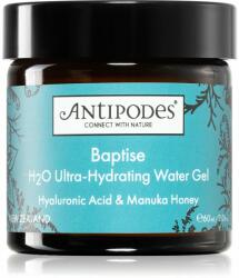 Antipodes Baptise H₂O Ultra-Hydrating Water Gel crema gel hidratanta cu textura usoara faciale 60 ml