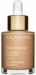 Clarins Skin Illusion Natural Hydrating Foundation világosító hidratáló make-up SPF 15 árnyalat 108, 5W Cashew 30 ml
