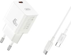 XO Incarcator Retea Cu Cablu USB-C XO Design CE09, 45W, 3A, 1 x USB-C, Alb
