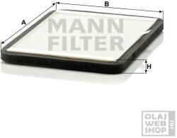 Mann-Filter aktívszenes pollenszűrő CUK 2424