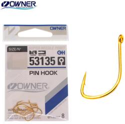Owner Hooks Carlig OWNER Pin Hook 53135 Gold, Nr. 14, 12buc/plic (53135-14)