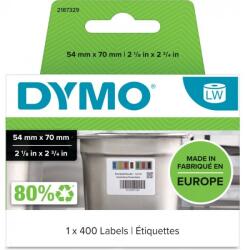 DYMO 2187329, 54mm x 70mm, 400ks, etichete albe detașabile pentru controlul alimentelor (2187329)
