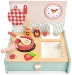 Tender Leaf Bucătărie mini din lemn pentru copii Tender Leaf Toys - Cu accesorii (TL8201) Bucatarie copii