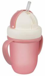 Canpol Babies Matte Pastels Cupă cu tub de silicon pliabil 210ml 56/522_pin Roz