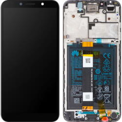Huawei Piese si componente Display cu Touchscreen Huawei Y5p, cu Rama si Acumulator, Negru (Midnight Black), Service Pack 02353RJP (02353RJP) - pcone