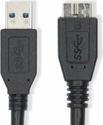 Nedis CCGL61500BK10 USB-A apa - Micro USB-B apa 3.0 Adat és töltő kábel - Fekete (CCGL61500BK10)
