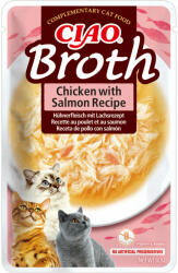 Inaba Foods Ciao Broth pentru Pisici cu Pui si Somon