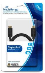 MediaRange MRCS159 DisplayPort - DisplayPort Kábel 2m - Fekete (MRCS159) (MRCS159)