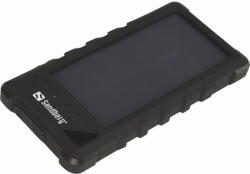 Sandberg hordozható USB tápforrás 16000 mAh, Outdoor Solar power bank, okostelefonokhoz, fekete