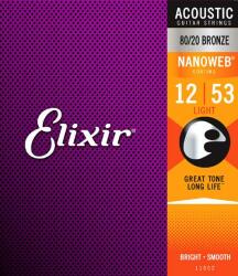 Elixir Nanoweb Acoustic Light 012 053