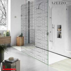 AREZZO design premium üvegfal AVELLIO Grey Glass Black 1200x2000 AR-AV120200GB (AR-AV120200GB)