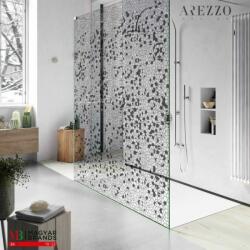 AREZZO design premium üvegfal FORIO Grey Glass Black 1200x2000 AR-FO120200GB (AR-FO120200GB)