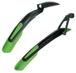 SKS Blade felpattintható műanyag sárvédő szett, 27, 5+ és 29+ colos kerékpárokhoz, fekete-zöld