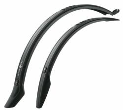 SKS Velo 47 Trekking felpattintható műanyag sárvédő szett, 28 colos kerékpárokhoz, 47 mm, kiegészítő pálca nélkül, fekete - bikepro - 9 600 Ft