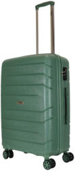 TravelZ Big Bars zöld 4 kerekű közepes bőrönd (Big-Bars-M-zold)