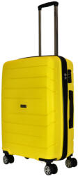 TravelZ Big Bars sárga 4 kerekű közepes bőrönd (Big-Bars-M-sarga)
