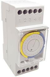  Perry Electric, 1IO0022, mechanikus napi kapcsolóóra, 1 csatorna 16A, 48 BE - 48 KI kapcsolási művelet, 150 óra menet-tartalék (Perry 1IO0022) (1IO0022)