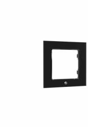 Shelly Wall Switch sorolókeret, 1-es fekete üveg előlapos (ALL-KAP-WF1-B) - smart-otthon