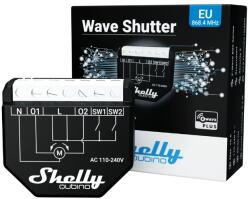 Shelly Qubino Wave Shutter, Z-Wave protokoll kompatibilis okosvezérlés motoros redőnyökhöz és árnyékolókhoz (ALL-REL-WAVE2RS) - smart-otthon
