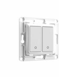 Shelly Wall Switch fali villanykapcsoló, 2 gombos fehér (ALL-KAP-WS2-W) - smart-otthon