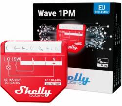 Shelly Qubino Wave 1PM egy áramkörös, fogyasztásmérős okosrelé, Z-Wave protokoll kompatibilis (ALL-REL-WAVE1PM) - smart-otthon